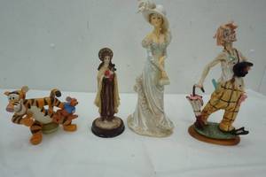 lot 421 image: Variety of Statues Tigger and More