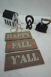 lot 422 image: Home Decor Fall Sign and more