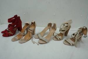 lot 434 image: 4 Pairs of Ladies High Heel Dress Shoes