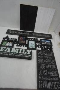 lot 451 image: Wall Decor Frame, Family Plaque and more