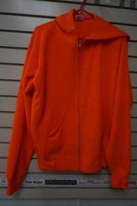 lot 462 image: Blaze Orange Zip up Light Hoodie Size 42-L-44