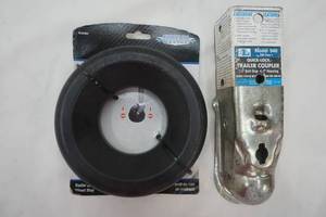 lot 471 image: Trailer Coupler & Trailer Jack Wheel Stop