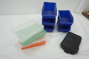 lot 474 image: Variety of Garage Hardware organizers