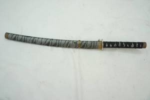 lot 516 image: Used Sword 13.5 Blade with Gray & Black Sheath