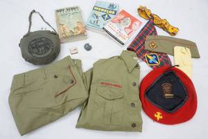lot 599 image: Boy Scout Memorabilia & Boy Scout Outfit