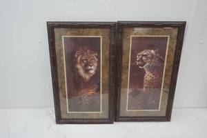 lot 661 image: 2 Home Interior Wildlife Pictures
