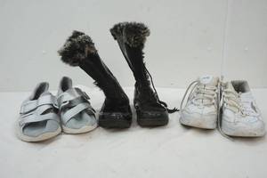 lot 671 image: New Guess Gray Shoes, Black Boots, AVIA Tennos Shoes