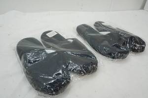 lot 672 image: 2 New Pair of Black Slippers