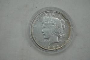 lot 682 image: Coin Collection 1923 Peace Silver Dollar