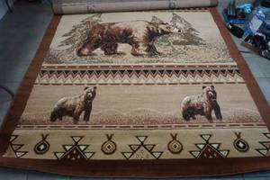 lot 691 image: NEW Lodge Themed Area Rug