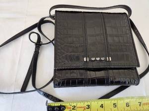 lot 34 image: Black Crossbody Purse with Built in Wallet and Card Holder