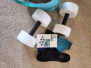 lot 57 image: Set of Water Weights and Swim Gloves