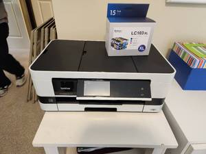 lot 124 image: Brother Desk Printer and Ink