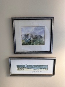 lot 77 image: Two Framed Wall Art Pieces
