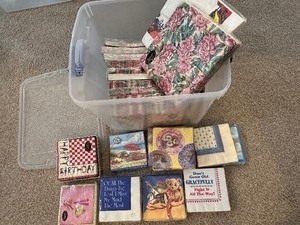 lot 130 image: Whole Bin Full of Decorative Cocktail Napkins