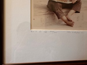 lot 53 image: Amish Framed Print The Scholar by Bill Coleman Amish No 466 559600