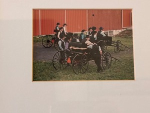 lot 53D image: Amish Framed Print by Bill Coleman with Book