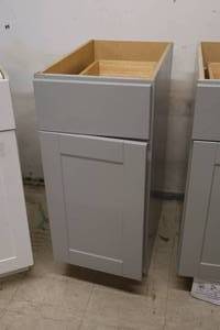 lot 217 image: Hampton Bay Cabinet 1-door1-drawer 15x25x34-12 (New)