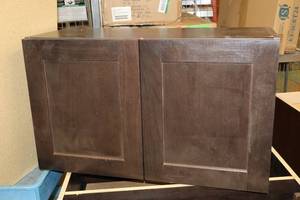 lot 226 image: Hampton Bay Wall-Mount Cabinet 2-door 30x12-12x18 (New)