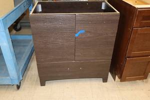 lot 227 image: Hampton Bay Cabinet 2-door1-drawer 30x18-12x32 (New)