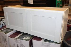 lot 234 image: Hampton Bay Wall-Mount Cabinet 1-door 12x13x30 (New)