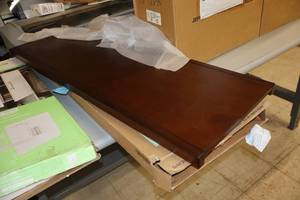 lot 249 image: Wood Solid Shelf Kit Java Finish 48x16