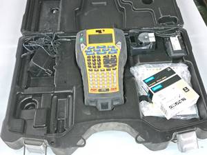 lot 593 image: Dymo Rhino 8000 Label Printer with Accessories and Case