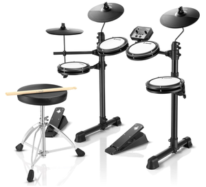 lot 3 image: Donner DED-80 Electronic Drum Set with 4 Quiet Mesh Pads