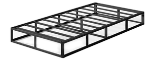 lot 117 image: Twin XL Box Spring and Cover Set, 5 Inch Low Profile Metal BoxSpring