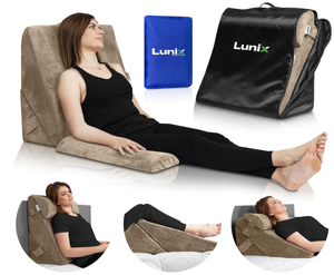 lot 156 image: Lunix 3pcs Orthopedic Bed Wedge Pillow Set