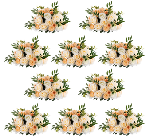 lot 158 image: LOT OF 10 NUPTIO Flower Ball Arrangement Bouquet