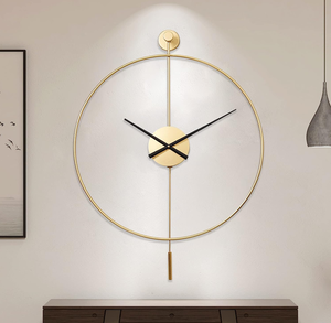 lot 180 image: YISITEONE Classical Large Decorative Wall Clock with Pendulum