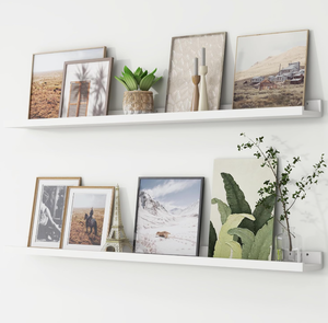 lot 250 image: LOT OF 2 Picture Ledge Shelf, Floating Shelves