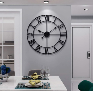 lot 292 image: LEIKE Large Modern Metal Wall Clocks