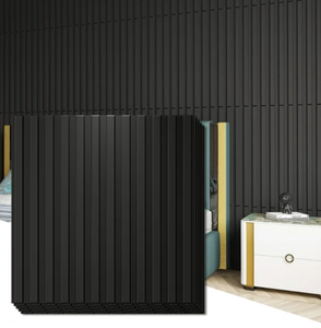 lot 402 image: LOT OF 12 Art3d Slat Wall Panel, 3D Fluted Textured Panel