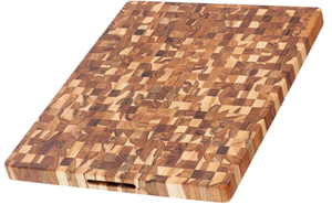 lot 409 image: Teakhaus Butcher Block Cutting Board - Large Wooden Cutting Board