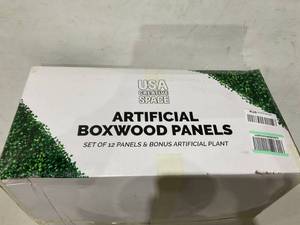 lot 332 image: Grass Wall Panels Artificial Plants Wedding Backdrop 12 PCS 20 x 20 Inch
