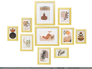 lot 309 image: eletecpro Picture Frames Set of 10, Including 4Pcs 4x6, 4Pcs 5x7, 2Pcs 8x10