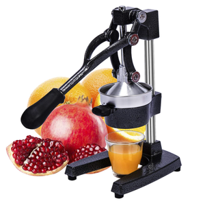 lot 314 image: Commercial Heavy Duty Cast Iron Hand Press Manual Fruit Juice Squeezer Machine Black