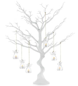 lot 349 image: NUPTIO White Christmas Tree Branch Artificial