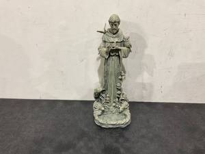 lot 244 image: Saint Francis Bird Feeder, Measures 17 x 6