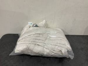 lot 247 image: King Feather Down Comforter with 100% Cotton Cover