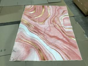 lot 494 image: Rose Gold Marble Area Rug