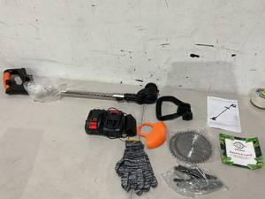 lot 517 image: Cordless Weed Wacker,Weed Wacker Electric 3-in-1 with 3 Types Blades and Rechargeable Battery