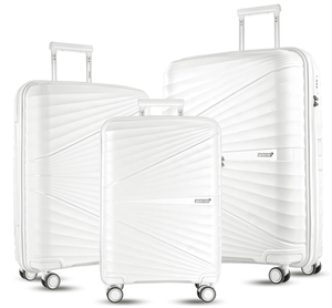 lot 41 image: FOCHIER 3 Piece Hardside Luggage Set with Spinner Wheels