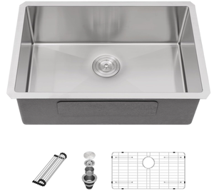 lot 85 image: Sarlai Undermount Kitchen Sink Stainless Steel