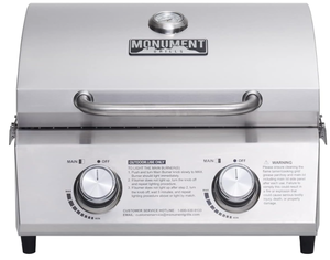 lot 86 image: Monument Grills Tabletop Propane Gas Grill for Outdoor Portable Camping Cooking