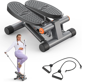 lot 95 image: Niceday Steppers for Exercise, Stair Stepper with Resistance Bands