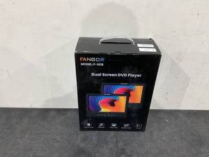 lot 58 image: FANGOR 10.5 Dual DVD Player for Car Portable Headrest Video Players with 2 Mounting Brackets