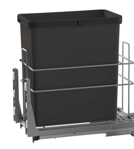lot 55 image: IMEX - 30 Qt.7.5 Gal Pull Out Under Mount Waste Container WHITE